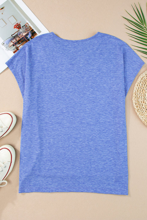 Crochet Lace Detail Oversized Tee